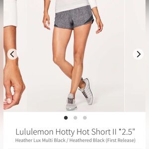 Lululemon size 6 hotty hot shorts